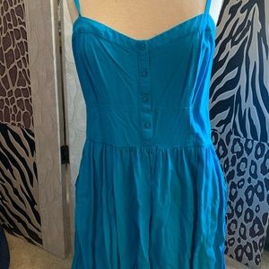 Blue, mini sundress
